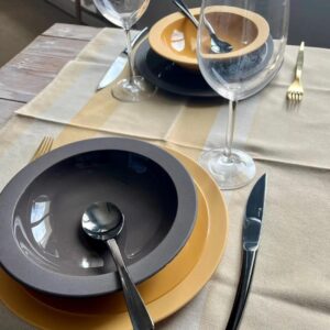 Bouillabaisse stolna traka - zlatna