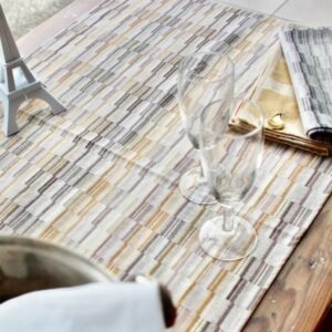 Brouillade stolna traka - pješčano smeđa