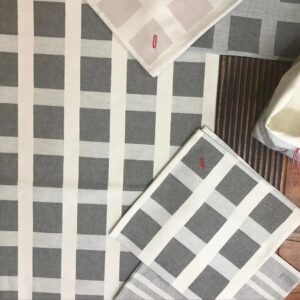 Raviole stolna traka - šumsko, pastelna zelena